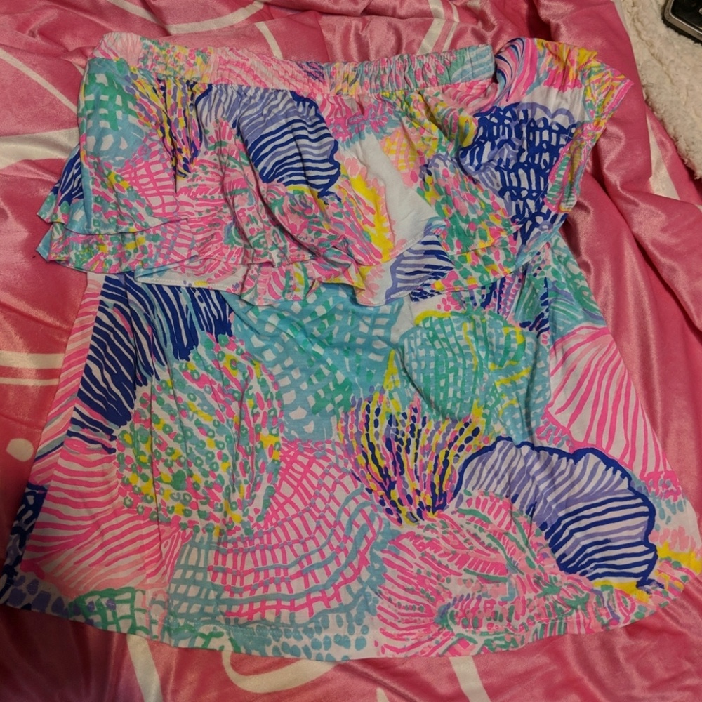 Lilly Pulitzer strapless top